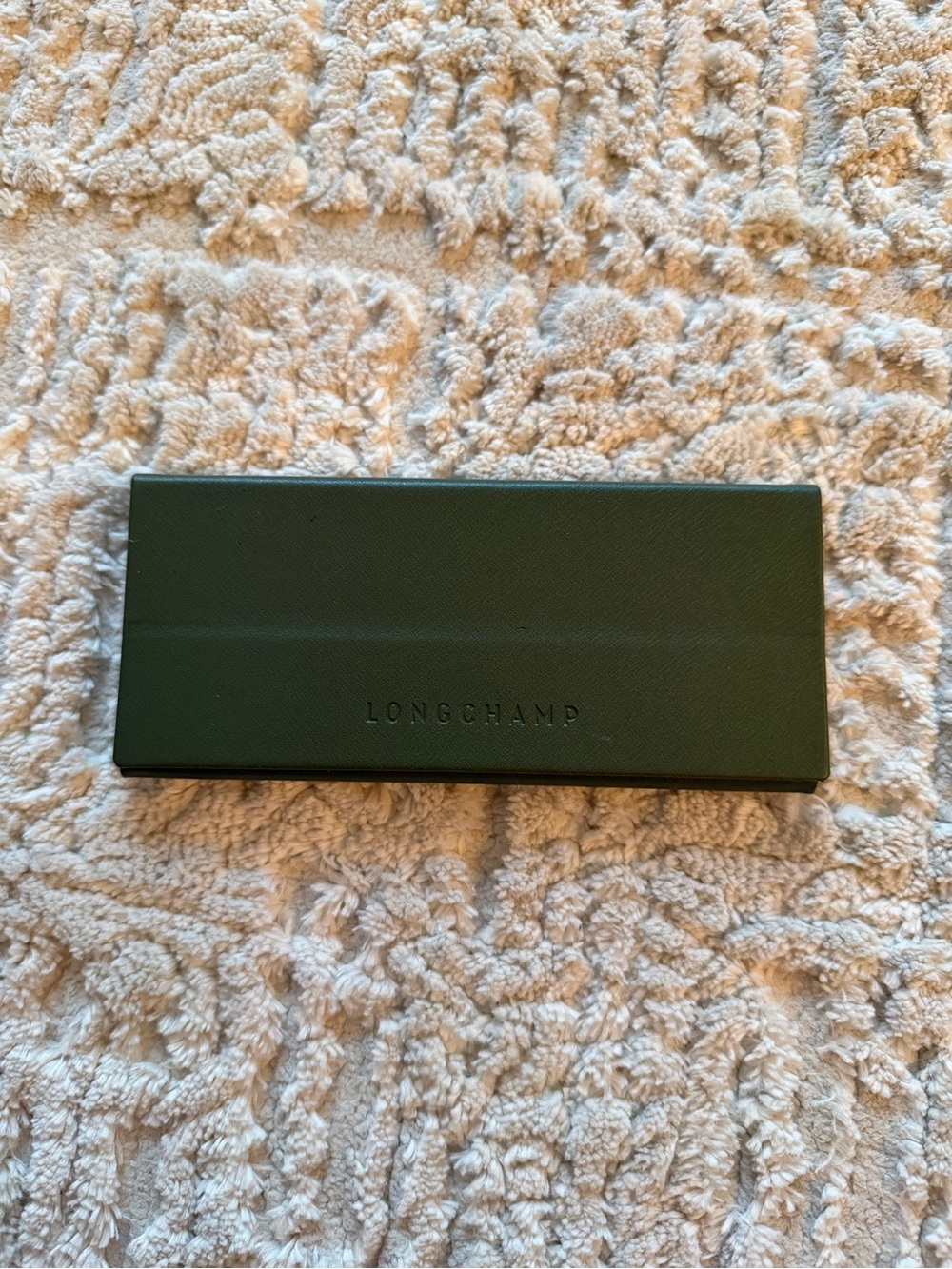 Longchamp Dark Green Envelope Wallet